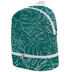 Tropical Monstera  Zip Bottom Backpack by ConteMonfrey