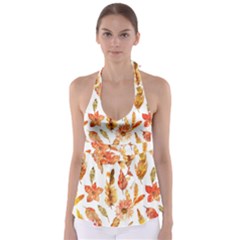 Hot Colors Nature Glimpse Babydoll Tankini Top by ConteMonfrey