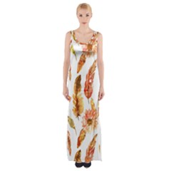 Hot Colors Nature Glimpse Thigh Split Maxi Dress by ConteMonfrey