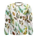 Leaves And Feathers - Nature Glimpse Men s Long Sleeve Tee View1