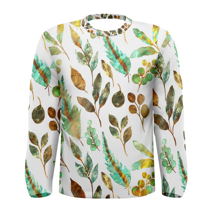 Leaves And Feathers - Nature Glimpse Men s Long Sleeve Tee