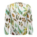 Leaves And Feathers - Nature Glimpse Men s Long Sleeve Tee View2