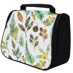 Leaves And Feathers - Nature Glimpse Full Print Travel Pouch (big) by ConteMonfrey