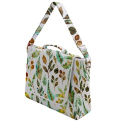 Leaves And Feathers - Nature Glimpse Box Up Messenger Bag by ConteMonfrey