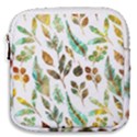 Leaves And Feathers - Nature Glimpse Mini Square Pouch View1