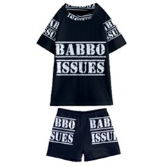 Babbo Issues - Italian Humor Kids  Swim Tee And Shorts Set by ConteMonfrey