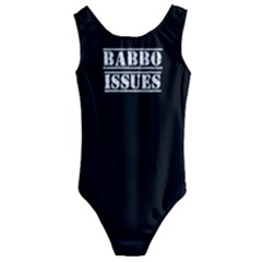 Babbo Issues - Italian Humor Kids  Cut-out Back One Piece Swimsuit by ConteMonfrey