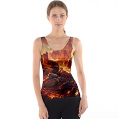 Vulcanic Landscape Vulcano Nature Tank Top by Wegoenart