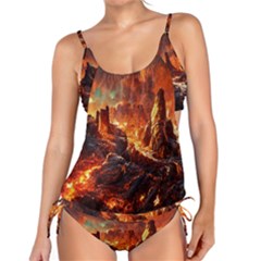 Vulcanic Landscape Vulcano Nature Tankini Set