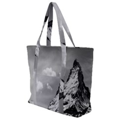 Matterhorn Switzerland Mountain Nature Zip Up Canvas Bag by Wegoenart