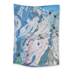 Map Zermatt The Alps Matterhorn Switzerland Mountain Nature Medium Tapestry by Wegoenart