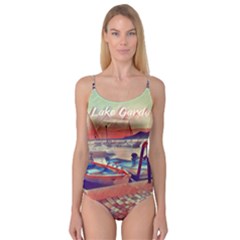 Boats On Lake Garda Camisole Leotard  by ConteMonfrey