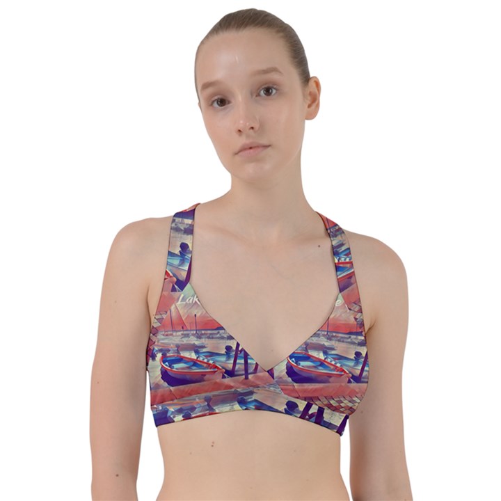 Boats On Lake Garda Sweetheart Sports Bra