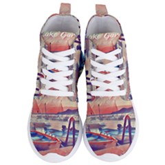 Boats On Lake Garda Women s Lightweight High Top Sneakers by ConteMonfrey