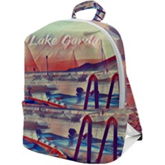 Boats On Lake Garda Zip Up Backpack by ConteMonfrey