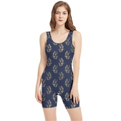 Gold Mermaids Silhouettes Women s Wrestling Singlet by ConteMonfrey