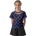 Gold Mermaids Silhouettes Kids  Front Cut Tee View1