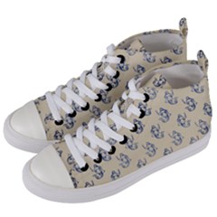 Mermaids Are Real Women s Mid-top Canvas Sneakers by ConteMonfrey