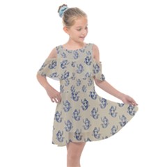 Mermaids Are Real Kids  Shoulder Cutout Chiffon Dress by ConteMonfrey