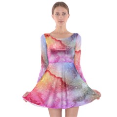 Unicorn Clouds Long Sleeve Skater Dress by ConteMonfrey