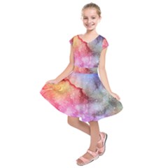 Unicorn Clouds Kids  Short Sleeve Dress by ConteMonfrey