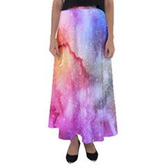 Unicorn Clouds Flared Maxi Skirt by ConteMonfrey