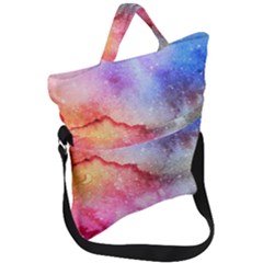 Unicorn Clouds Fold Over Handle Tote Bag by ConteMonfrey