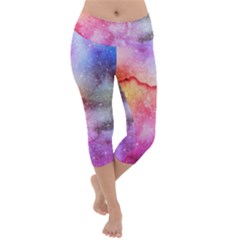 Unicorn Clouds Lightweight Velour Capri Yoga Leggings by ConteMonfrey