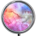 Unicorn Clouds Mini Round Pill Box View1