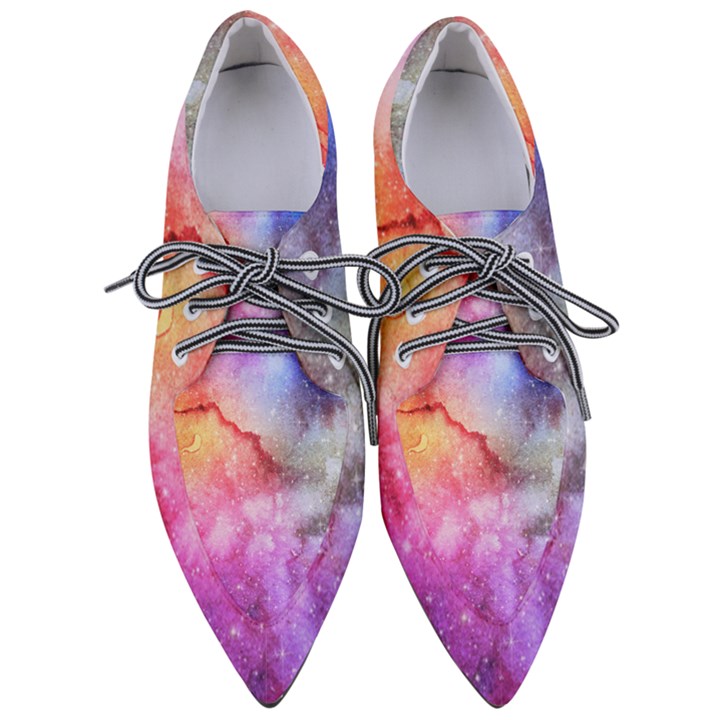 Unicorn Clouds Pointed Oxford Shoes