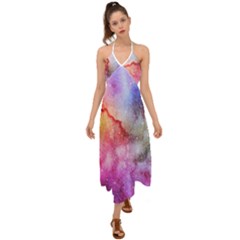 Unicorn Clouds Halter Tie Back Dress  by ConteMonfrey