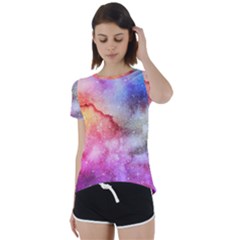 Unicorn Clouds Short Sleeve Foldover Tee by ConteMonfrey