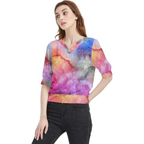 Unicorn Clouds Quarter Sleeve Blouse by ConteMonfrey