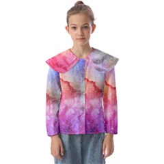 Unicorn Clouds Kids  Peter Pan Collar Blouse by ConteMonfrey