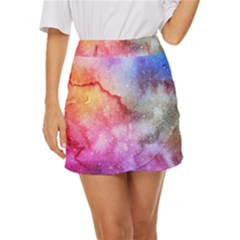 Unicorn Clouds Mini Front Wrap Skirt by ConteMonfrey