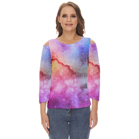 Unicorn Clouds Cut Out Wide Sleeve Top by ConteMonfrey