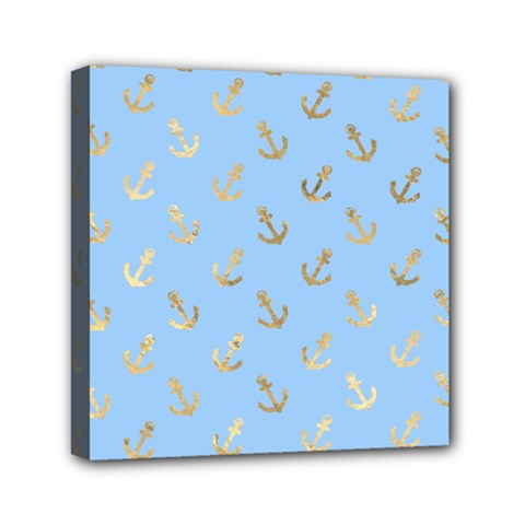 Gold Anchors Long Live   Mini Canvas 6  X 6  (stretched) by ConteMonfrey