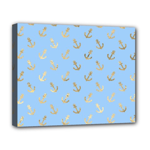 Gold Anchors Long Live   Deluxe Canvas 20  X 16  (stretched) by ConteMonfrey