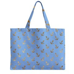 Gold Anchors Long Live   Zipper Mini Tote Bag by ConteMonfrey