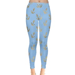 Gold Anchors Long Live   Inside Out Leggings by ConteMonfrey