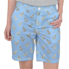 Gold Anchors Long Live   Pocket Shorts by ConteMonfrey