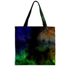 Tye Dye Vibing Zipper Grocery Tote Bag by ConteMonfrey