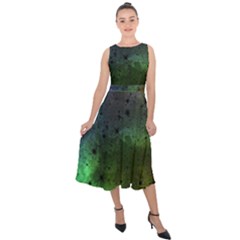 Tye Dye Vibing Midi Tie-back Chiffon Dress by ConteMonfrey