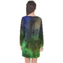 Tye Dye Vibing Long Sleeve Chiffon Shift Dress  View2