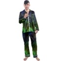 Tye Dye Vibing Men s Long Sleeve Satin Pajamas Set View1