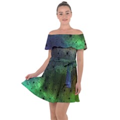 Tye Dye Vibing Off Shoulder Velour Dress by ConteMonfrey