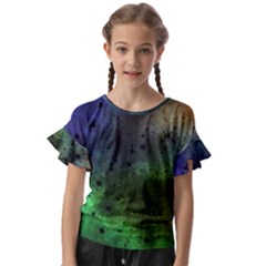 Tye Dye Vibing Kids  Cut Out Flutter Sleeves by ConteMonfrey