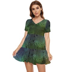 Tye Dye Vibing Tiered Short Sleeve Babydoll Dress by ConteMonfrey