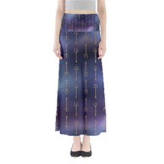 Trident On Blue Ocean  Full Length Maxi Skirt by ConteMonfrey