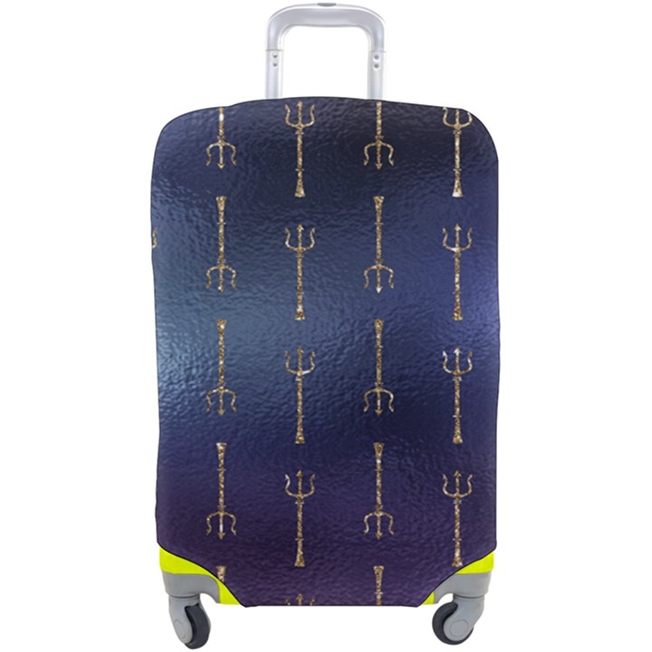 Trident On Blue Ocean  Luggage Cover (Large)